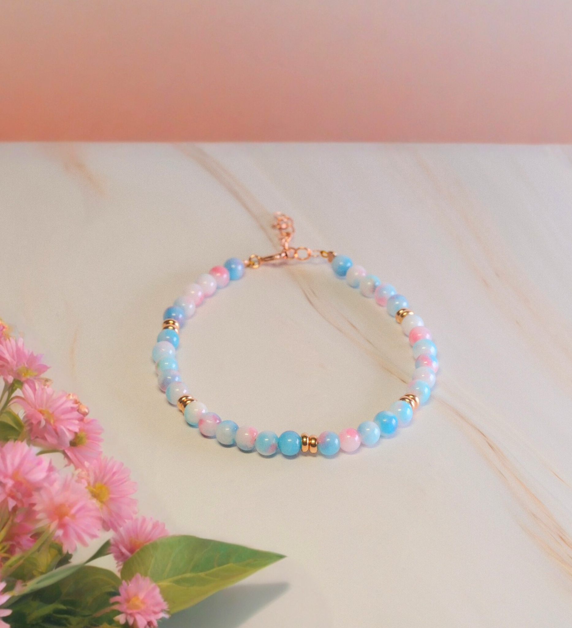 Steinarmband Roségold - Portofino - Lovesign - Handmade in Tyrol