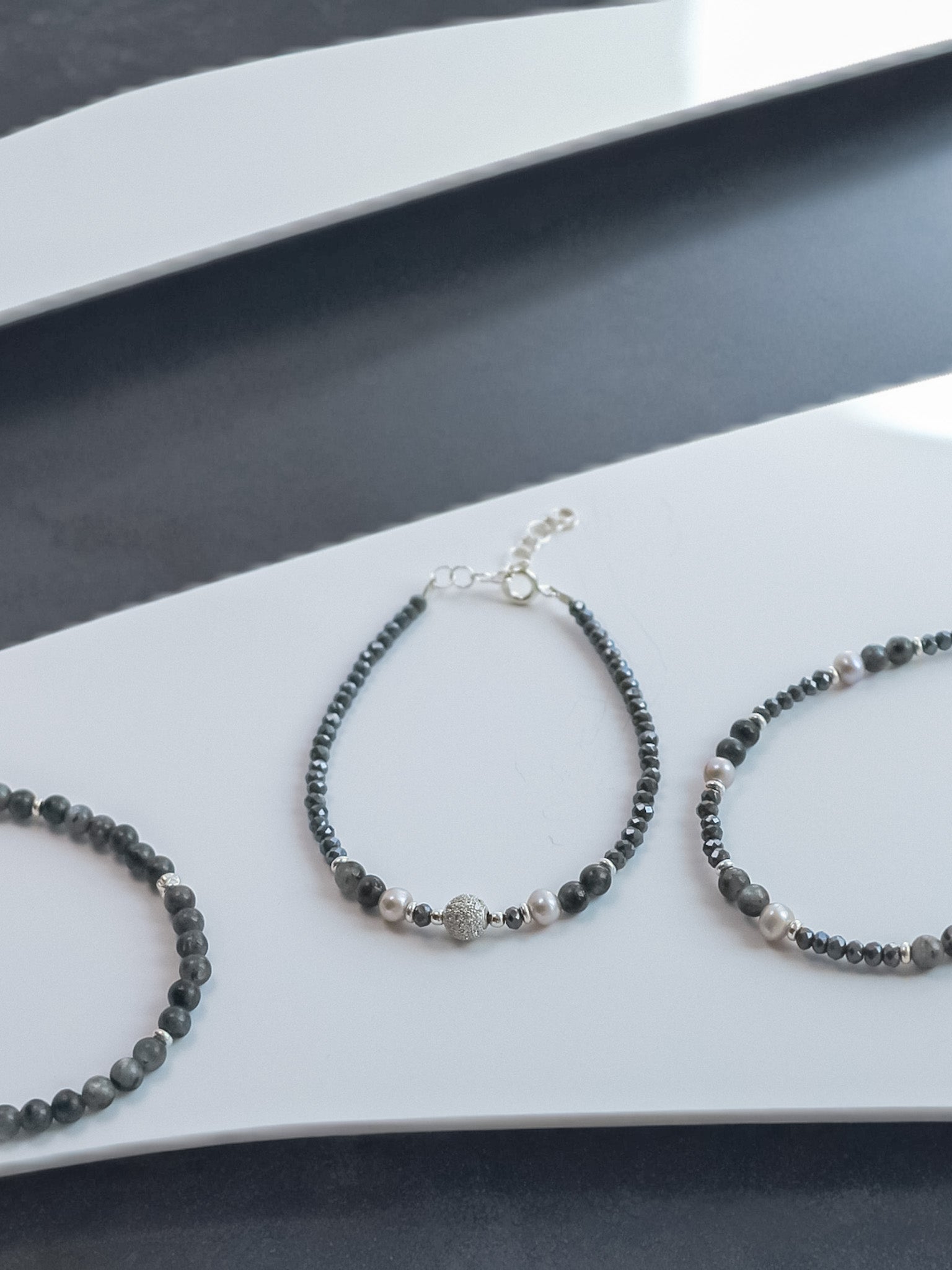 Steinarmband Silber - Maris - Lovesign - Handmade in Tyrol