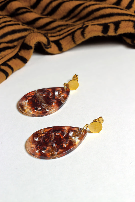 Ohrringe - Snow Tiger - Lovesign - Handmade in Tyrol