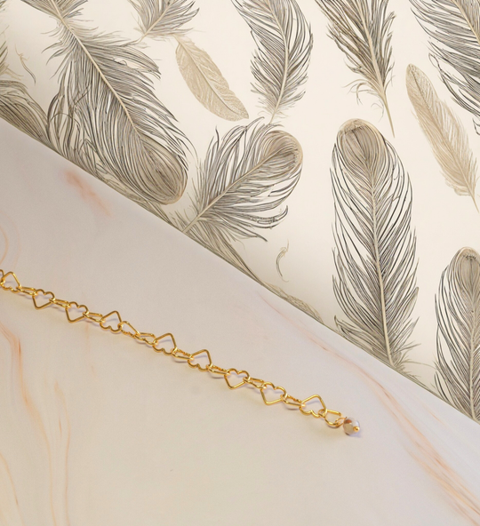 Armkette Gelbgold - Love - Lovesign - Handmade in Tyrol