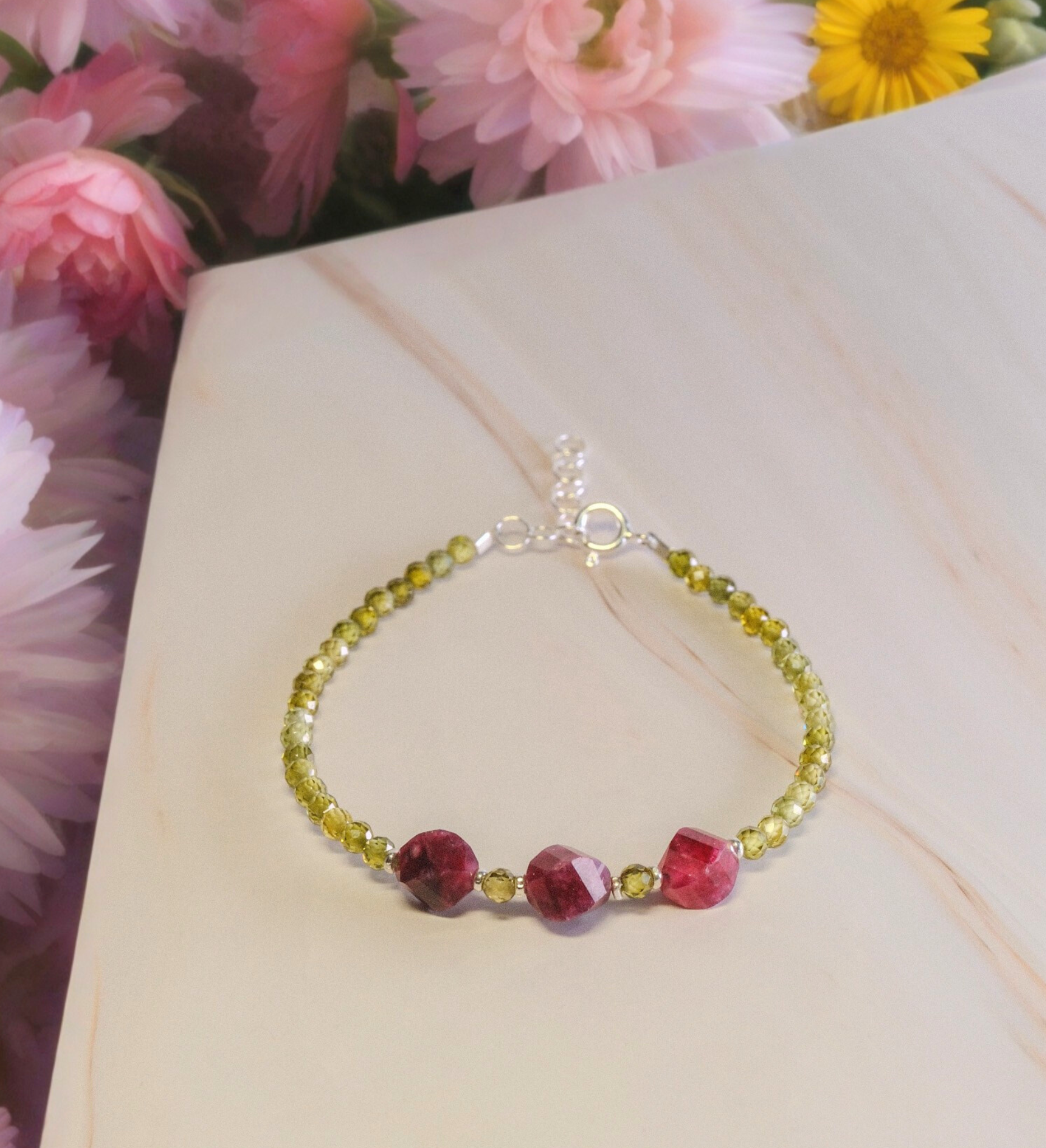 Steinarmband Silber - Arezzo - Lovesign - Handmade in Tyrol