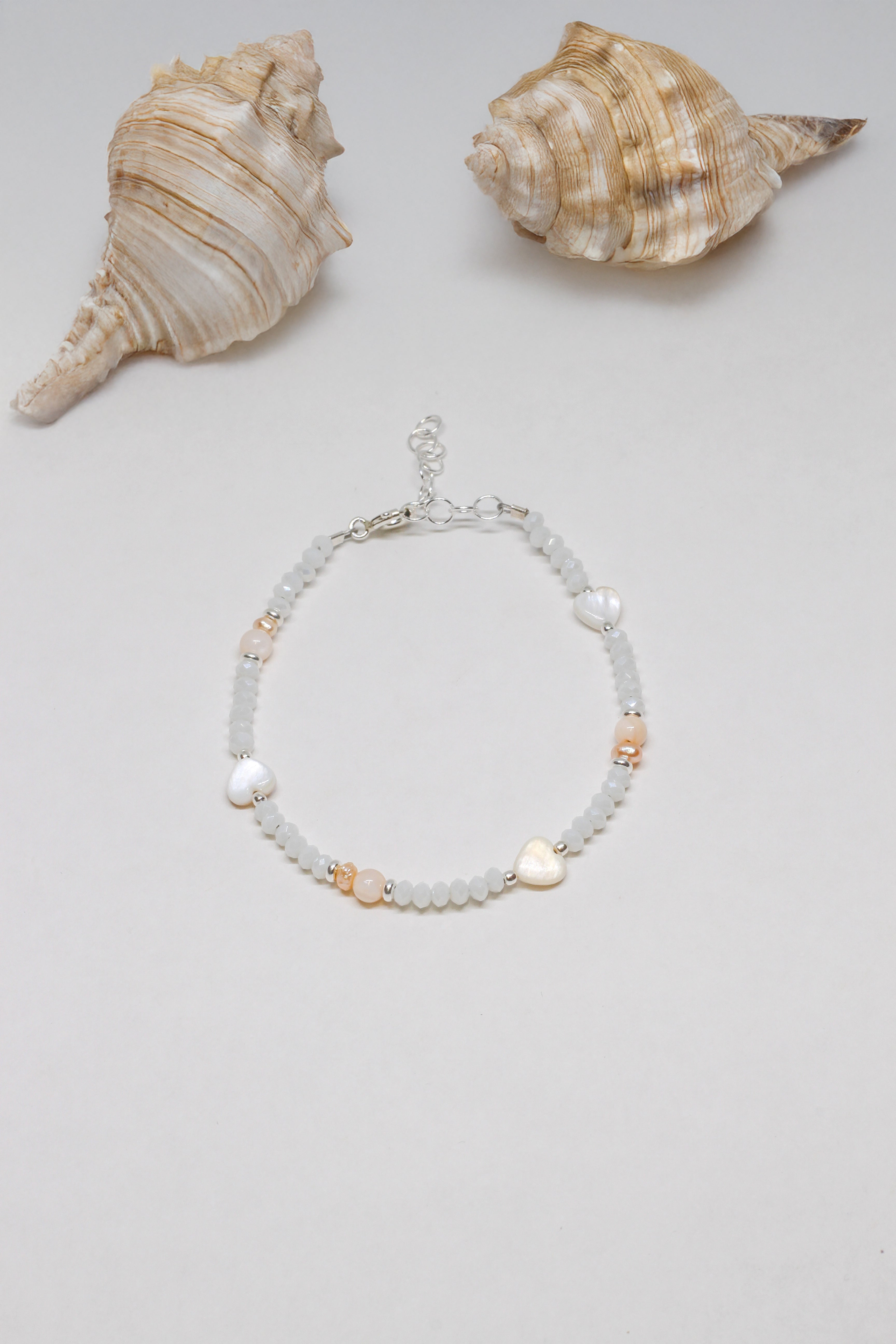 Steinarmband Silber - Noir - Lovesign - Handmade in Tyrol