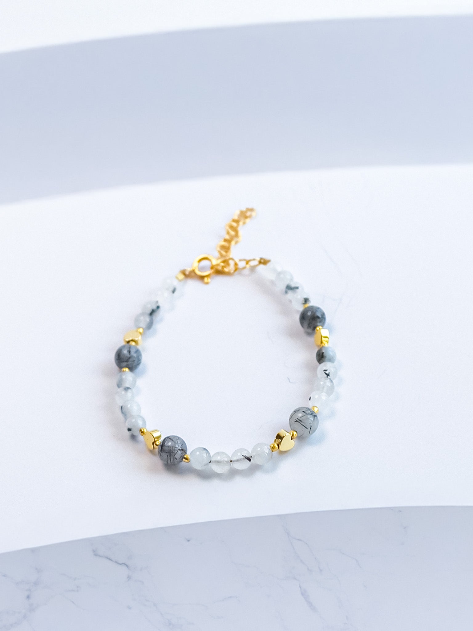 Steinarmband Gelbgold - Lunara - Lovesign - Handmade in Tyrol