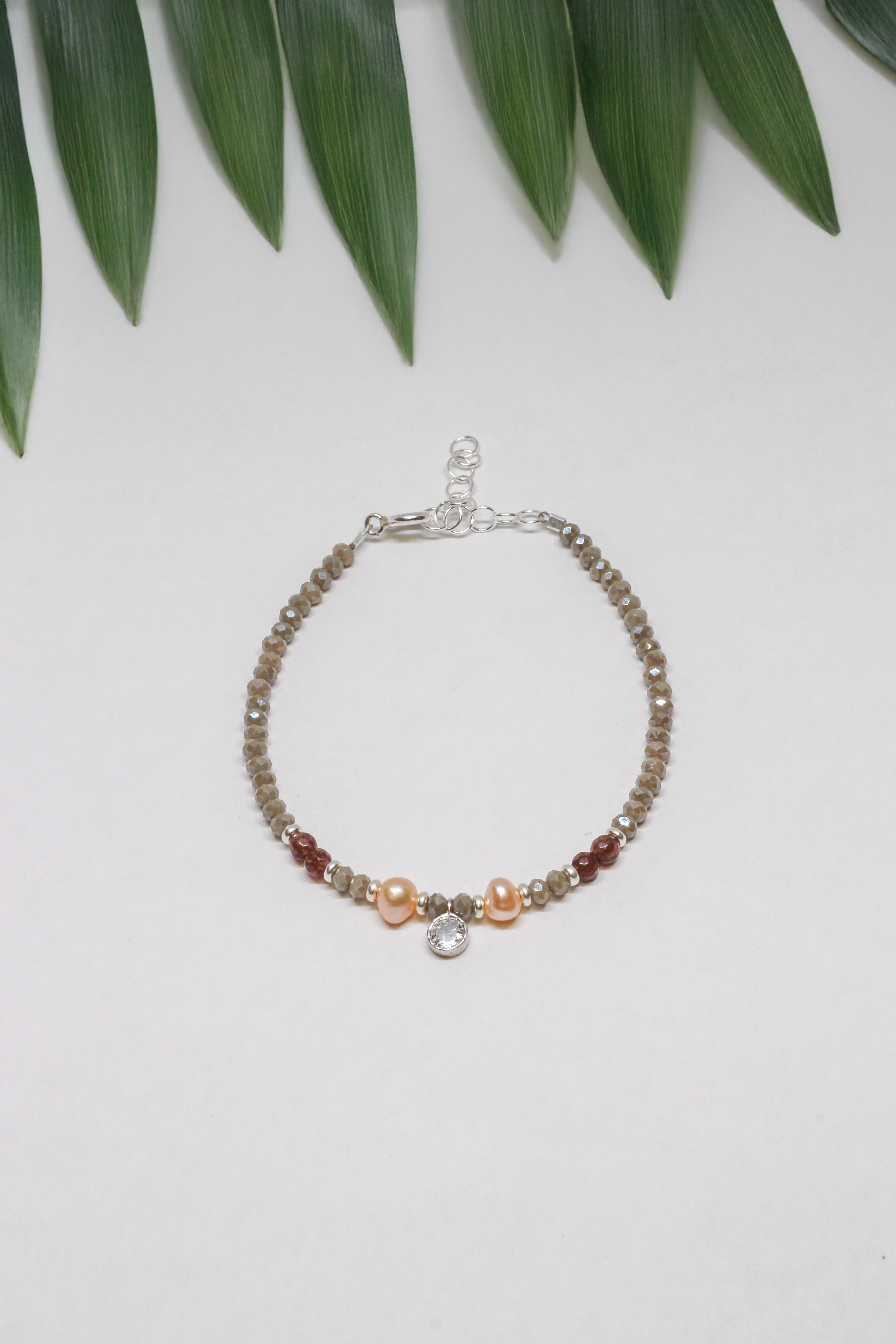 Steinarmband Silber - Flourish - Lovesign - Handmade in Tyrol