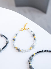 Steinarmband Gelbgold - Lunara