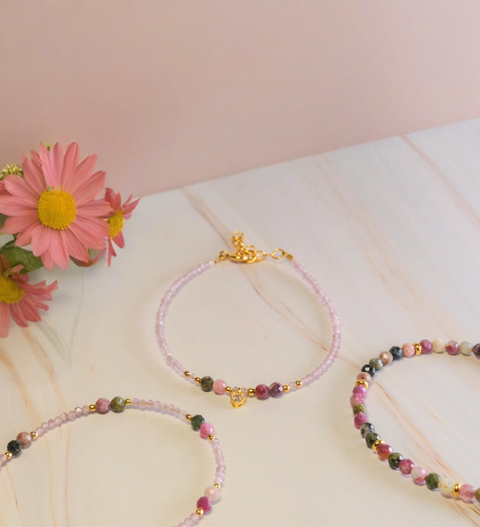 Steinarmband Gelbgold - Carezza