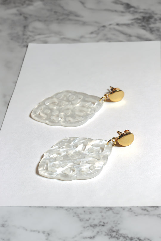 Ohrringe - White Ice - Lovesign - Handmade in Tyrol