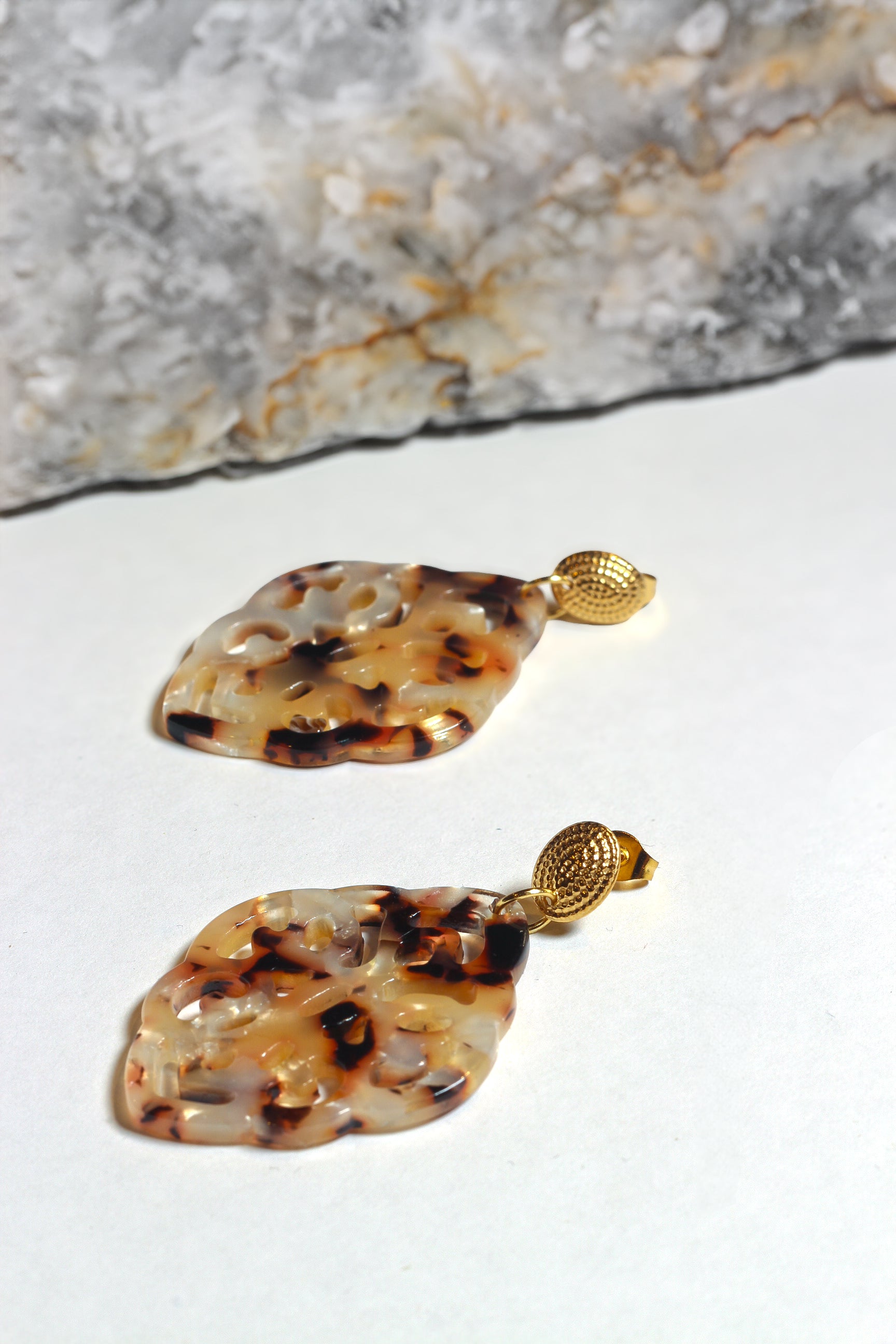 Ohrringe - Snow Leopard - Lovesign - Handmade in Tyrol