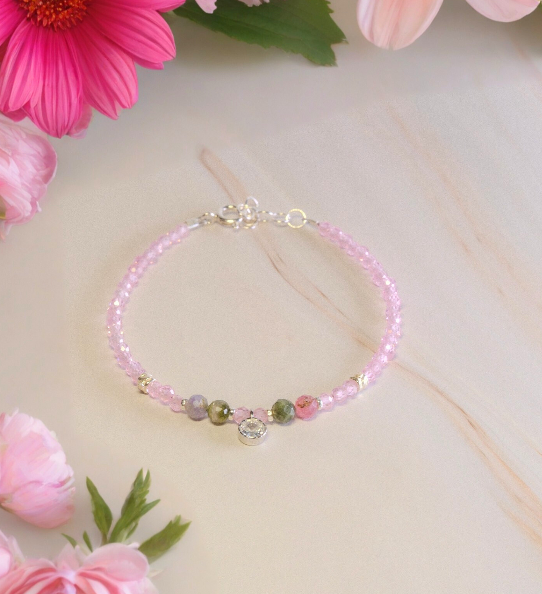 Steinarmband Silber - Trento - Lovesign - Handmade in Tyrol