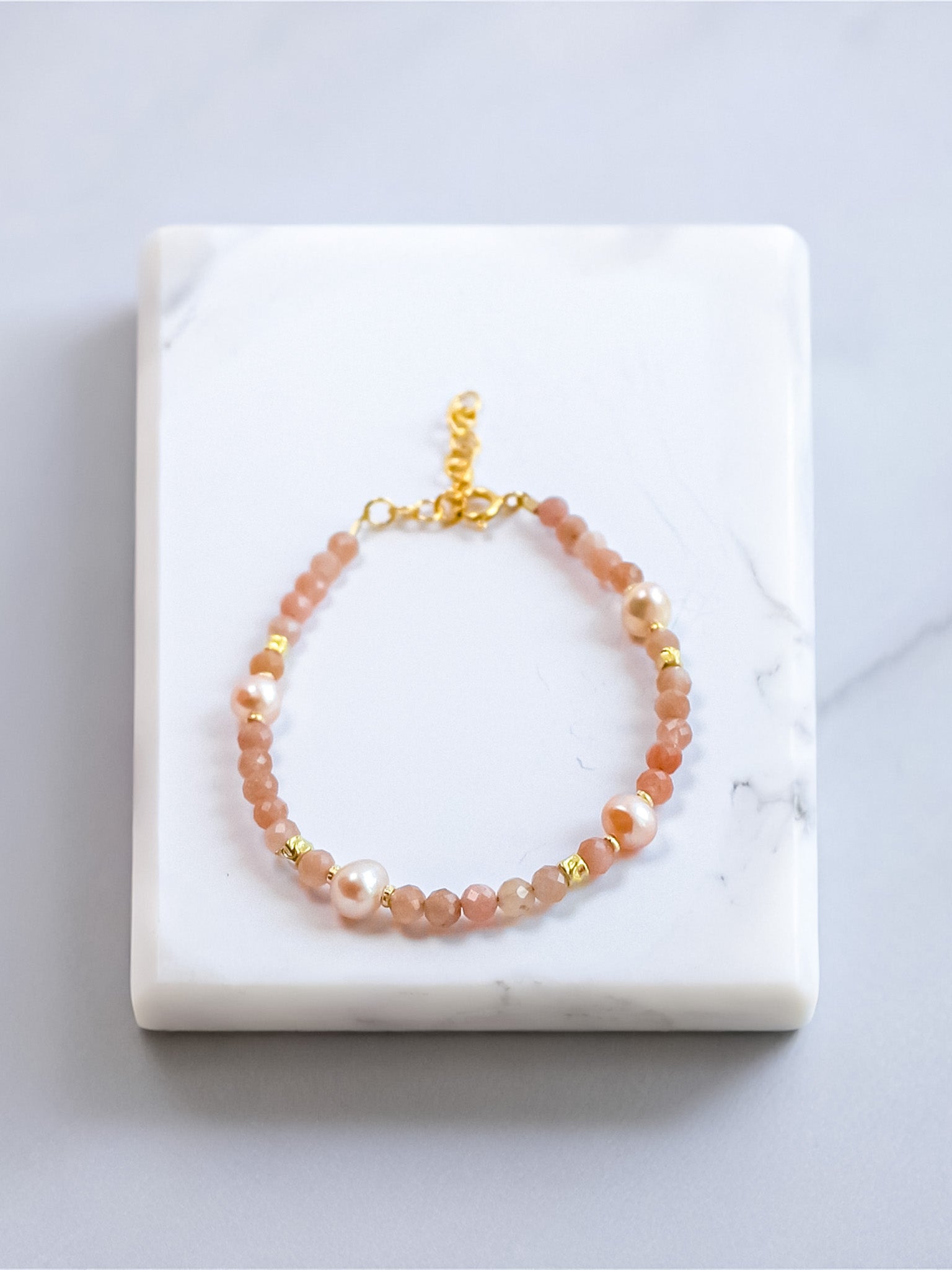 Steinarmband Gelbgold - Aurelia - Lovesign - Handmade in Tyrol