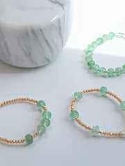 Steinarmband Silber - Luna