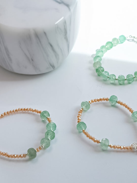 Steinarmband Silber - Luna - Lovesign - Handmade in Tyrol