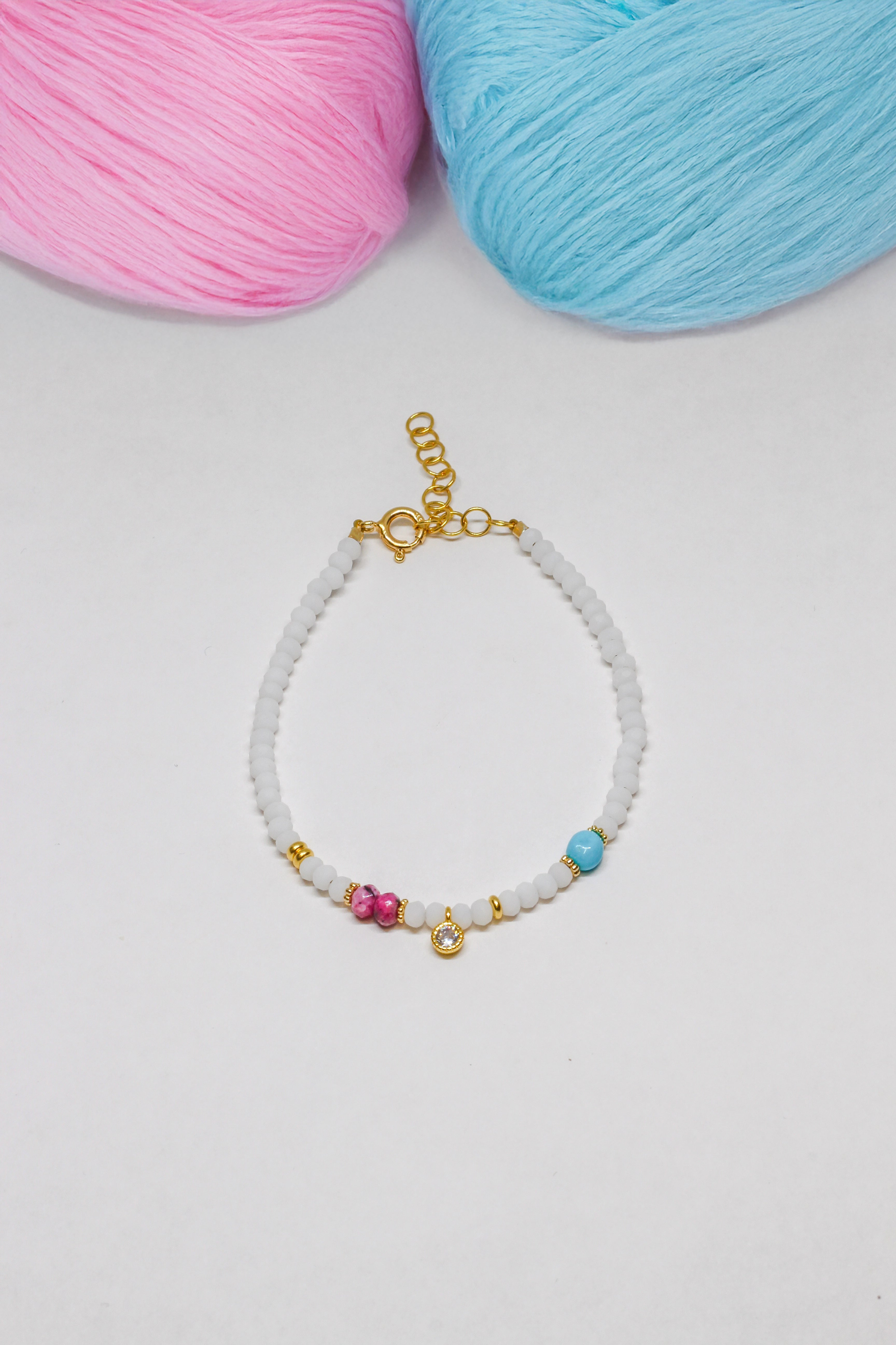 Steinarmband Gelbgold - Seraph - Lovesign - Handmade in Tyrol