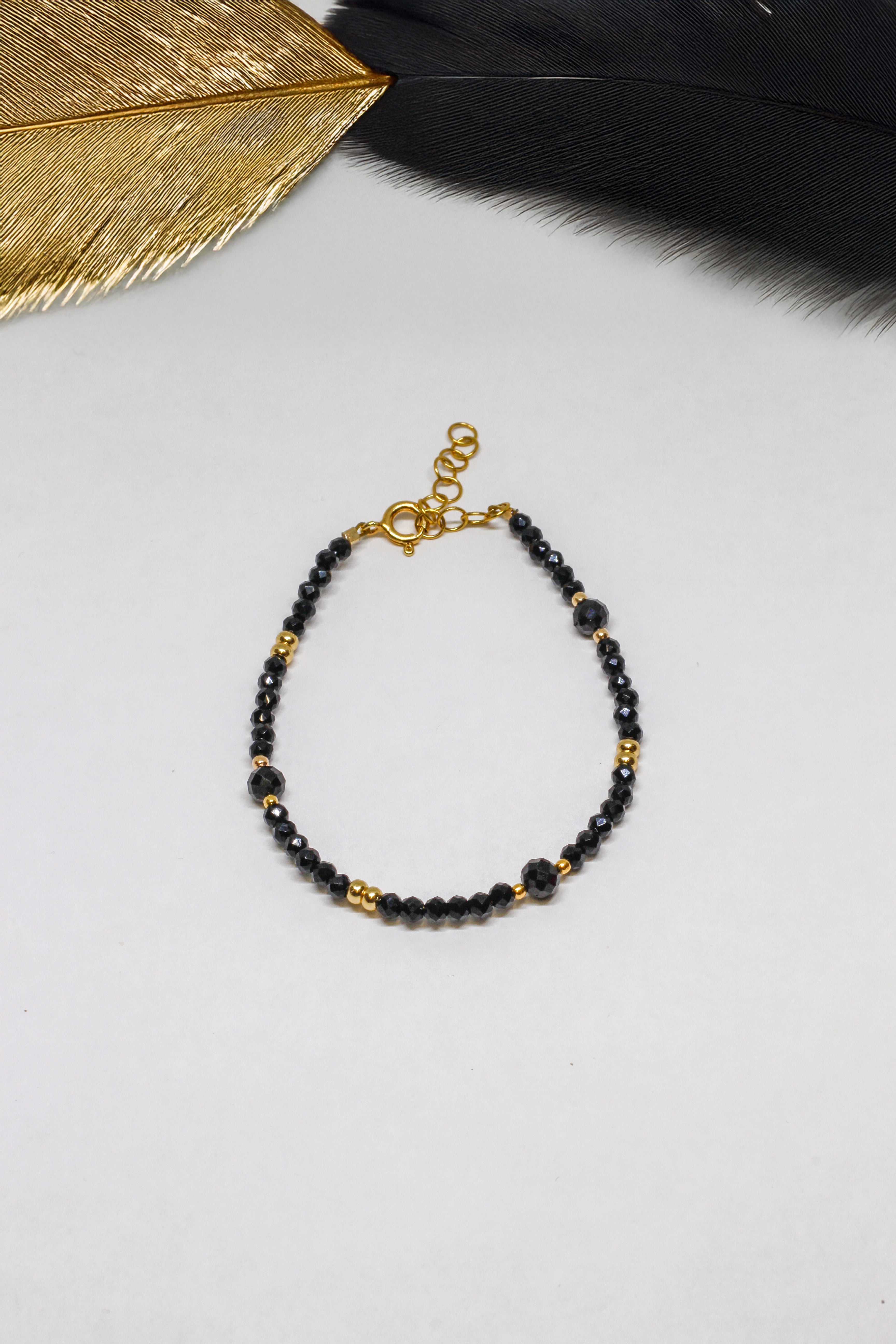 Steinarmband Gelbgold - Twilight - Lovesign - Handmade in Tyrol