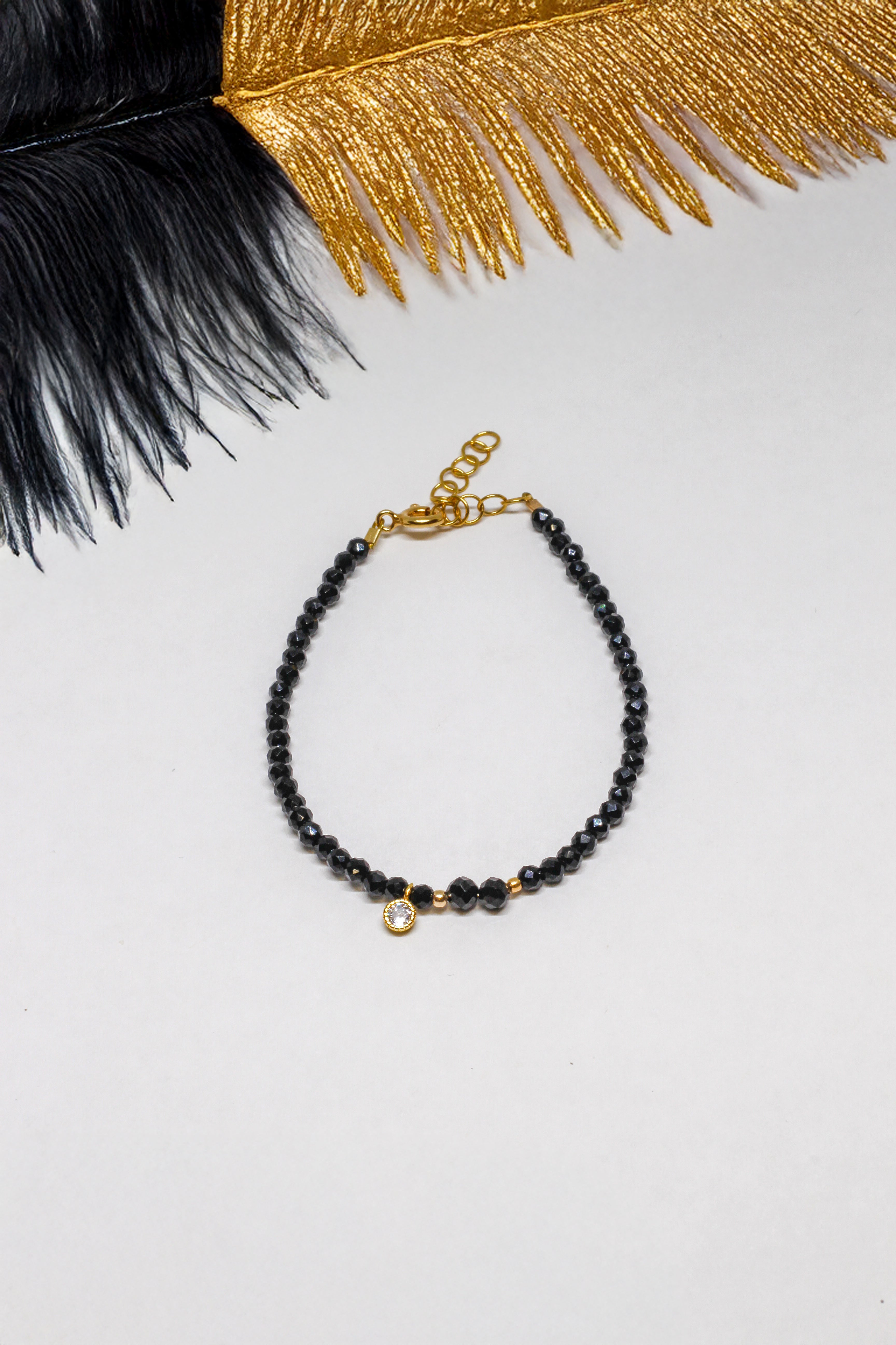 Steinarmband Gelbgold - Twilight - Lovesign - Handmade in Tyrol