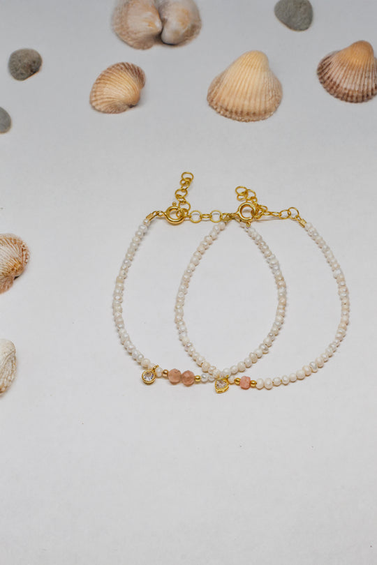 Steinarmband Gelbgold - Celestia - Lovesign - Handmade in Tyrol