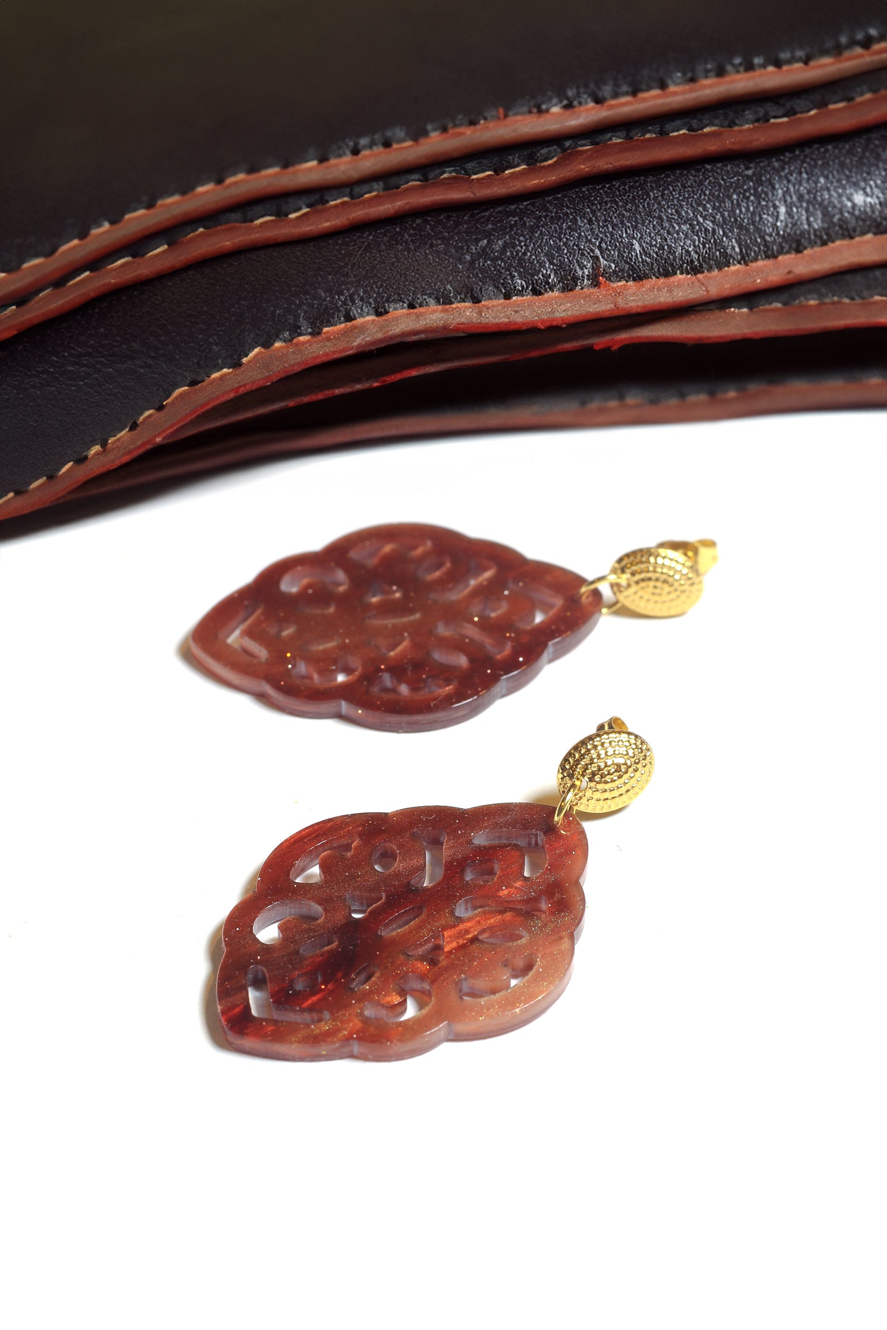 Ohrringe - Brown Love - Lovesign - Handmade in Tyrol