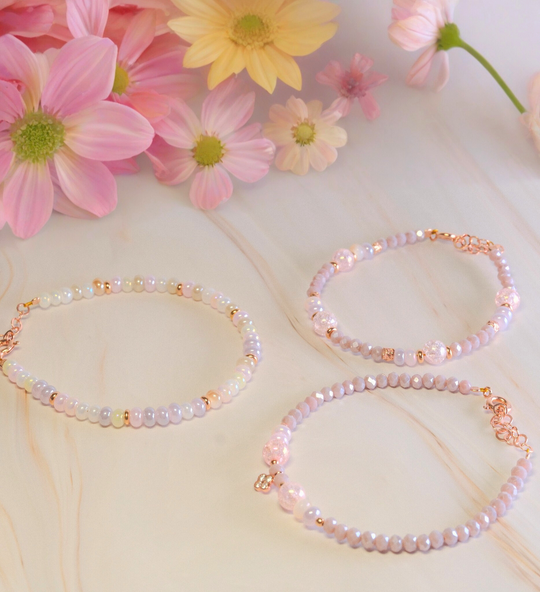 Steinarmband Roségold - Sole - Lovesign - Handmade in Tyrol