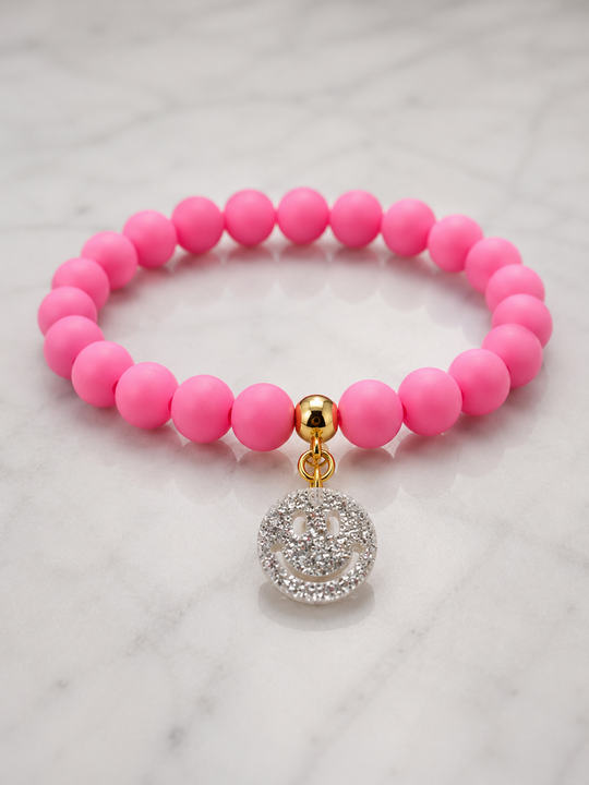 Elastisches Silikonarmband „SMILEY“