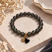 Elastisches Armband „SPARKLE“ dunkelgrau