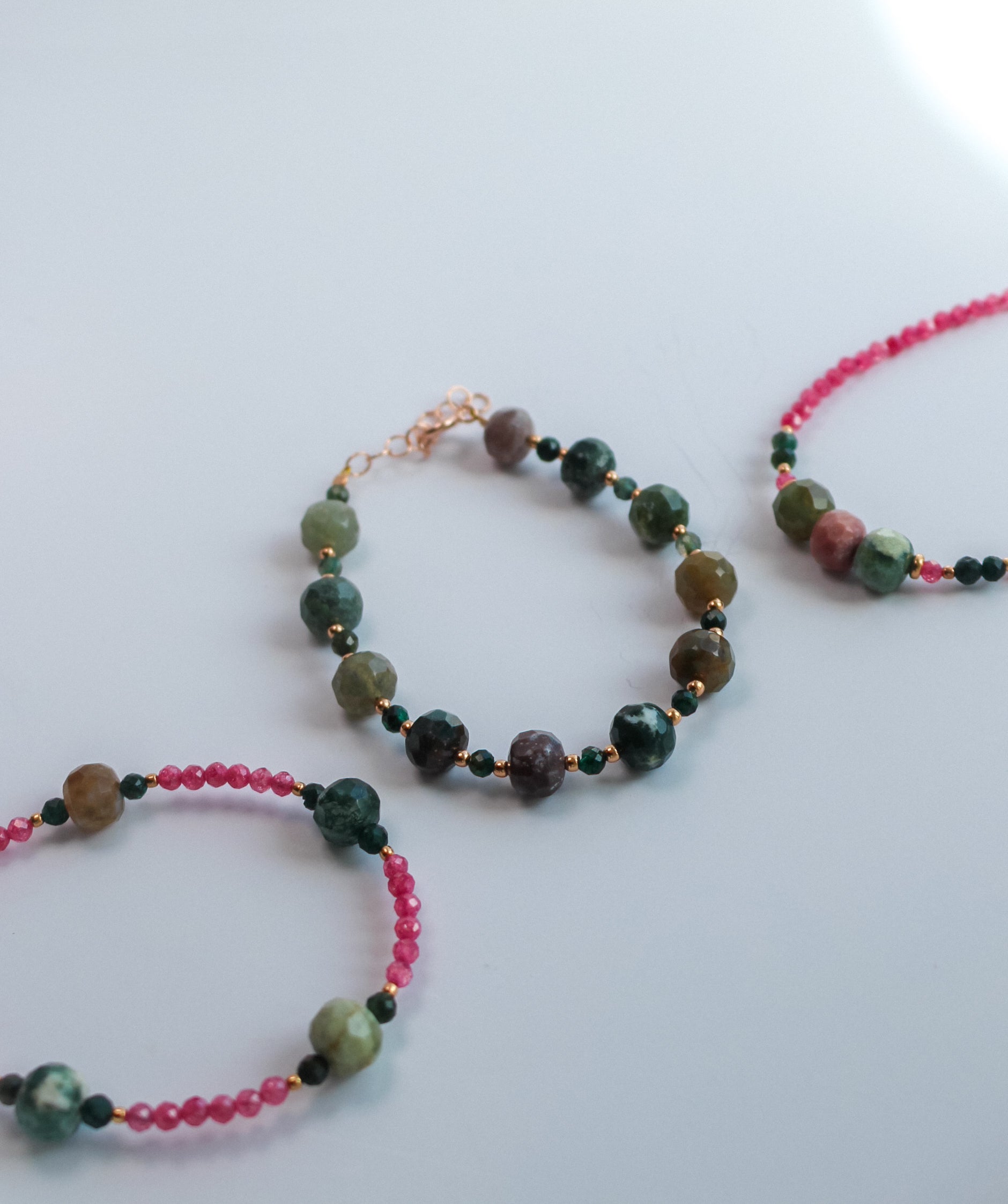 Steinarmband Roségold - Amara - Lovesign - Handmade in Tyrol