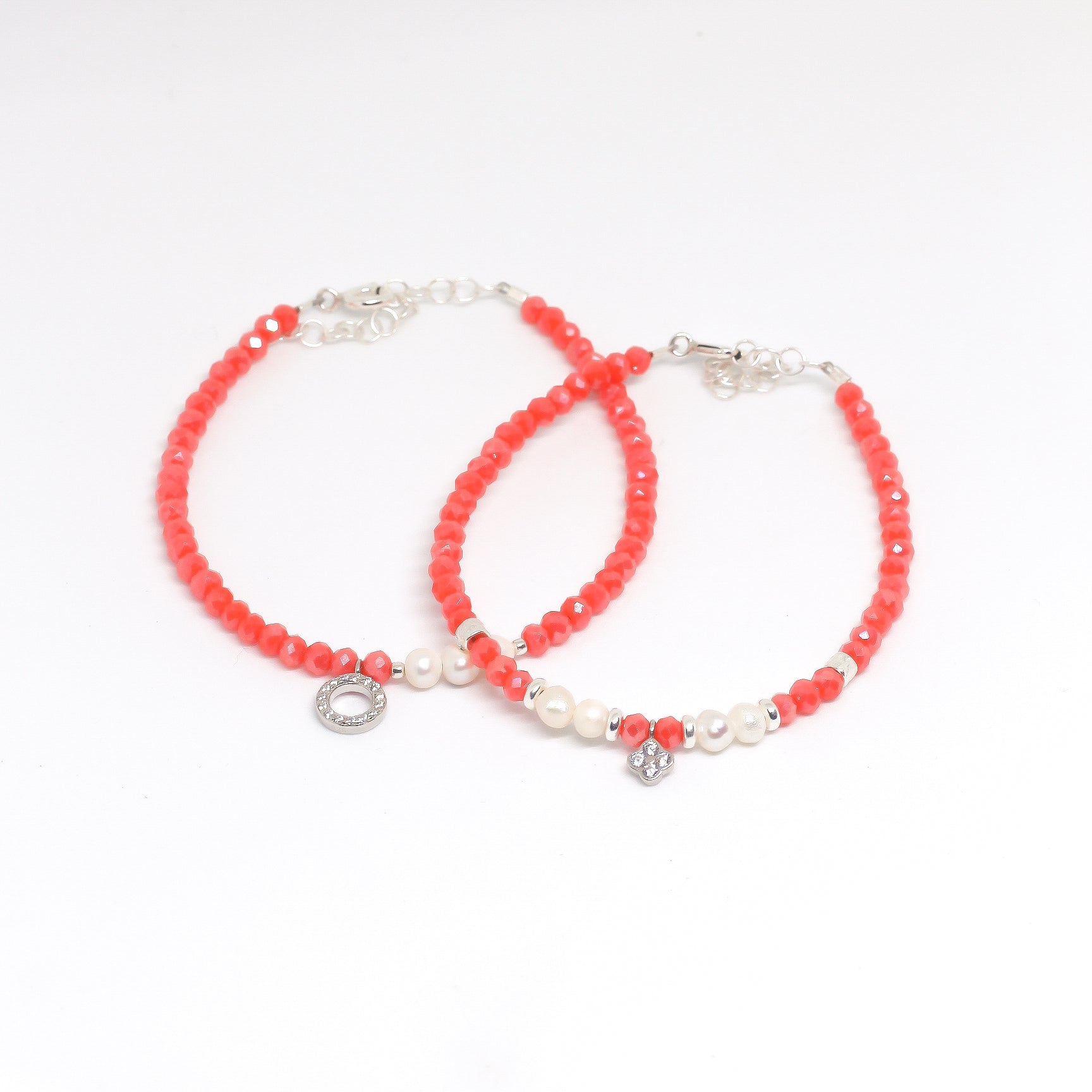 Steinarmband Silber - CORAL REEF