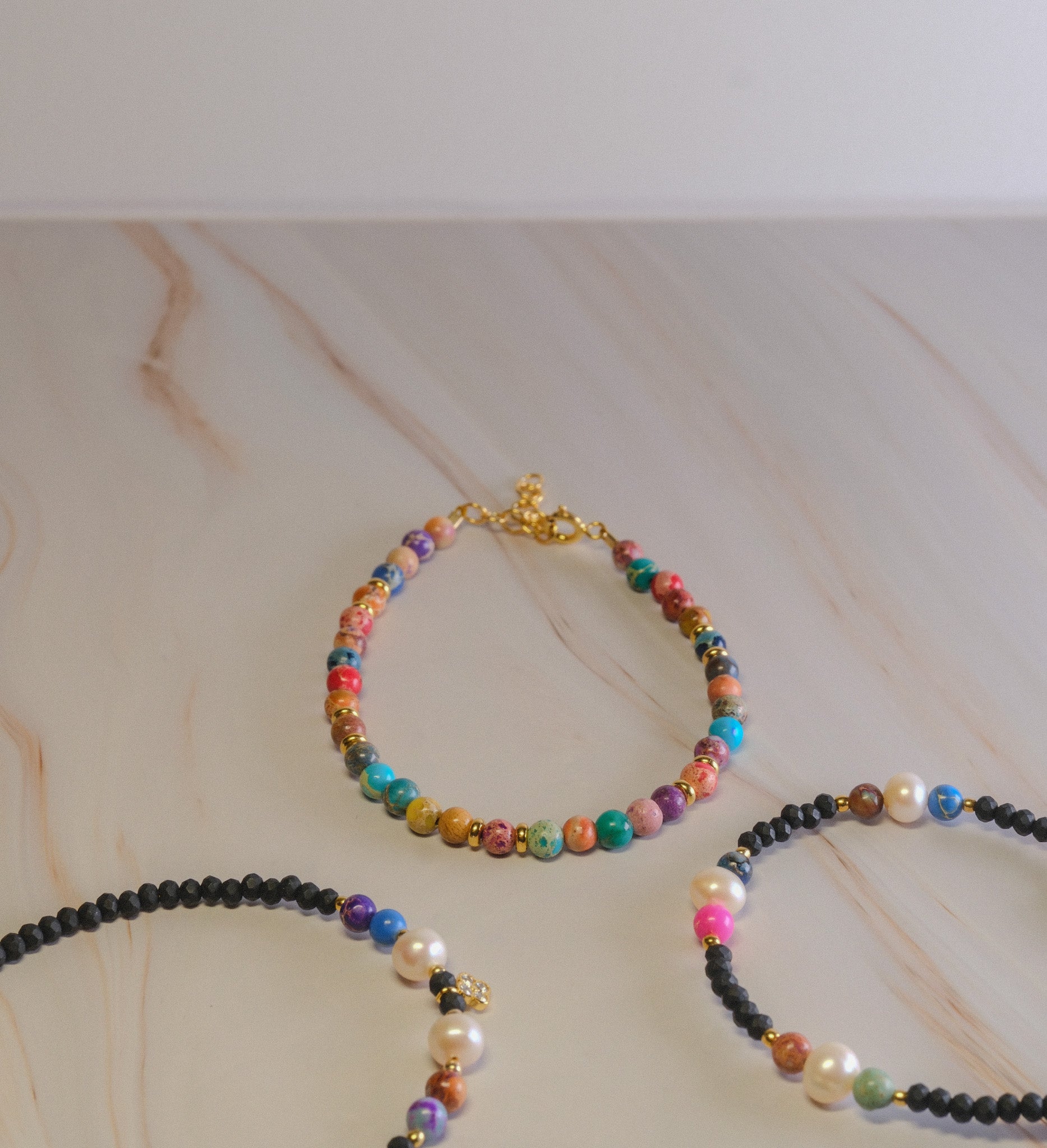 Steinarmband Gelbgold - Gubbio