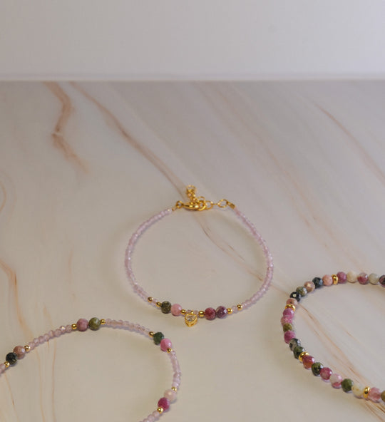 Steinarmband Gelbgold - Carezza