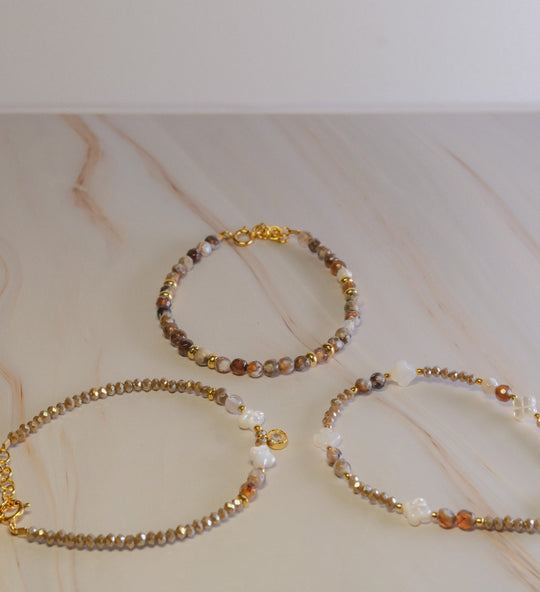 Steinarmband Gelbgold - Seta